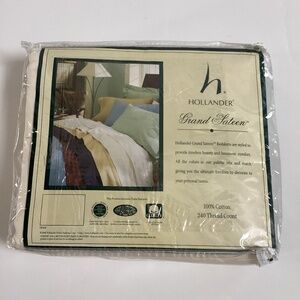 VTG Hollander Grand Sateen 100% Cotton 240 Thread Count King Bedskirt Cream USA